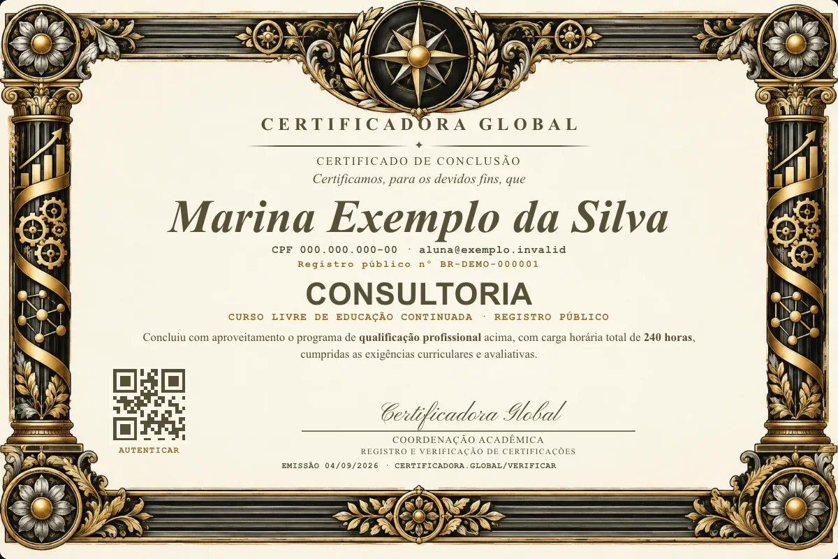 Capa do curso Consultoria