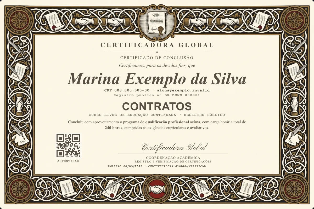 Capa do curso Contratos