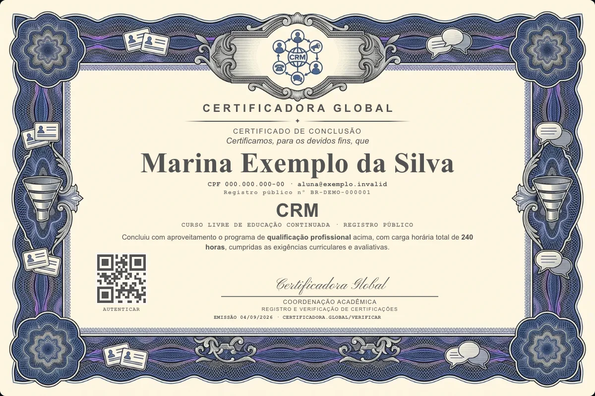 Capa do curso CRM