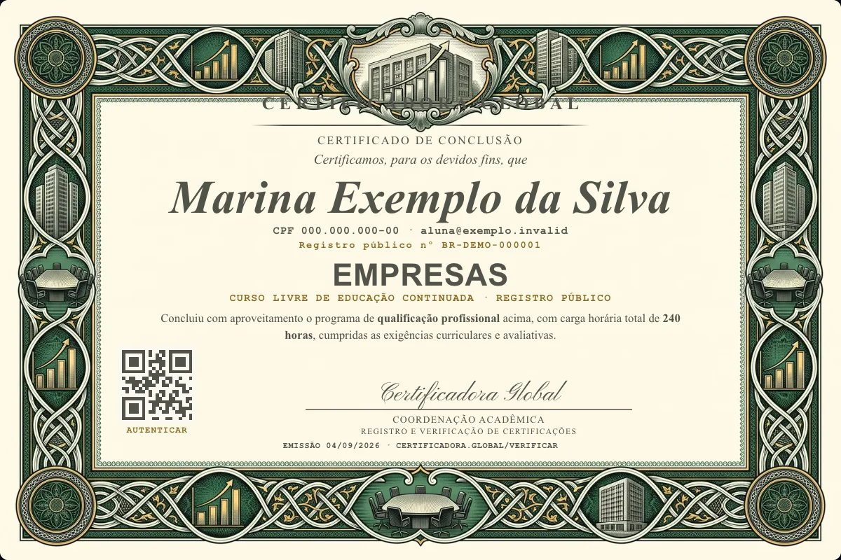 Capa do curso Empresas