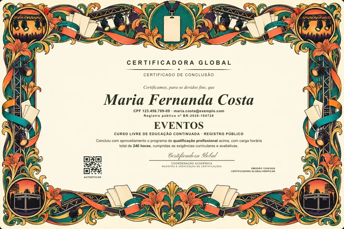 Capa do curso Eventos