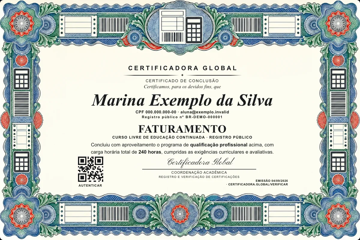 Capa do curso Faturamento