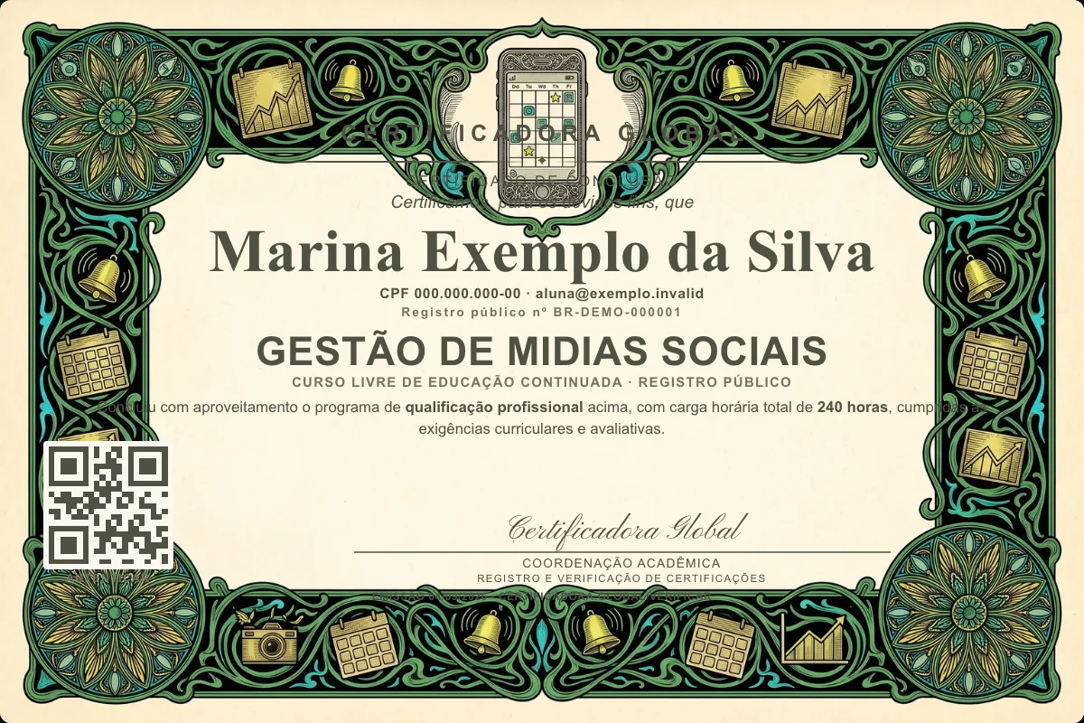 Capa do curso Gestão de Midias Sociais