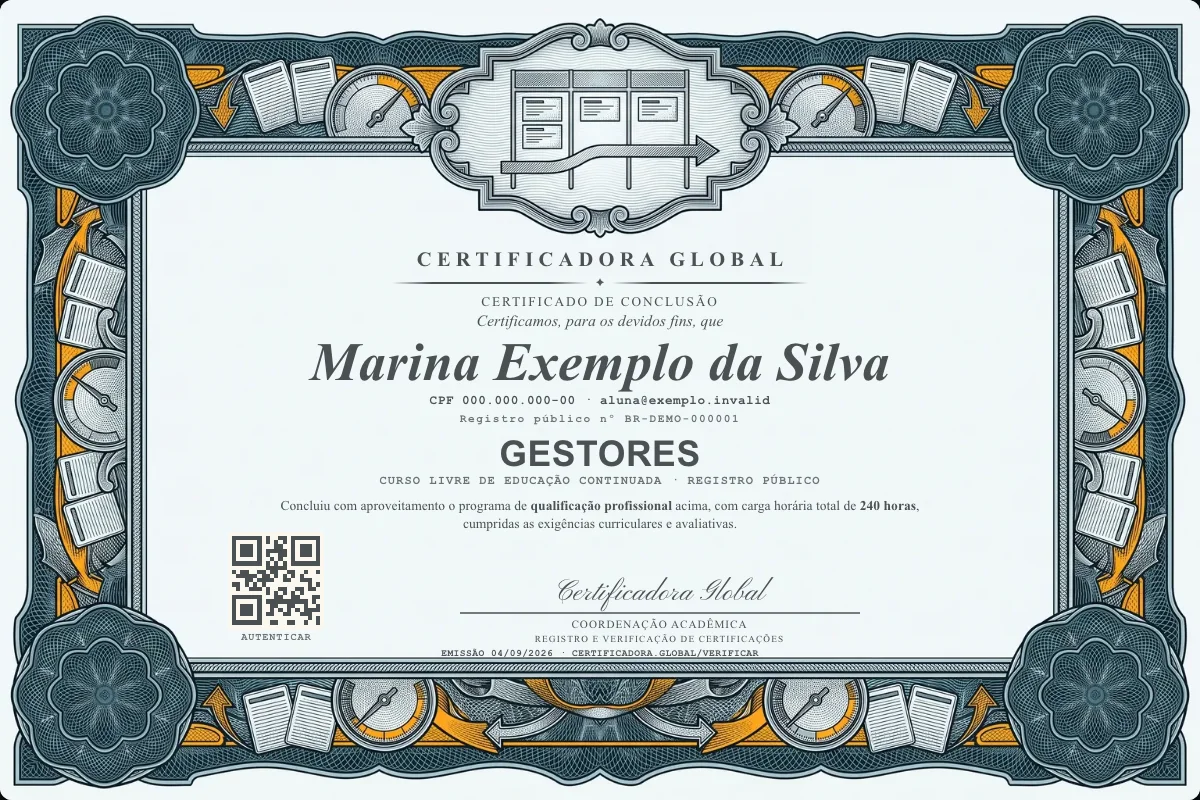 Capa do curso Gestores