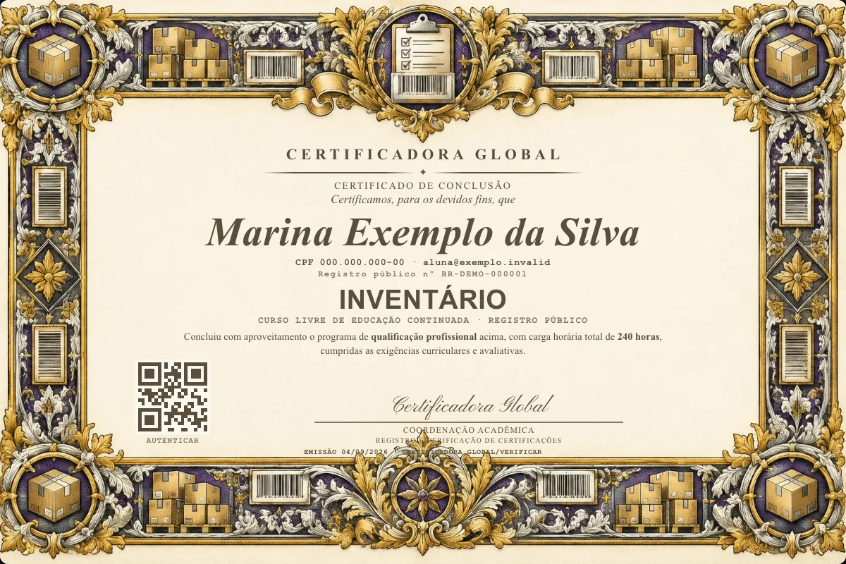 Capa do curso Inventário