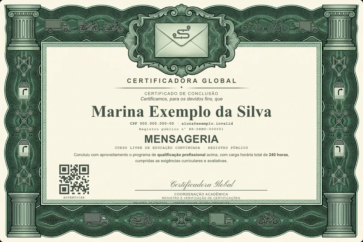 Capa do curso Mensageria
