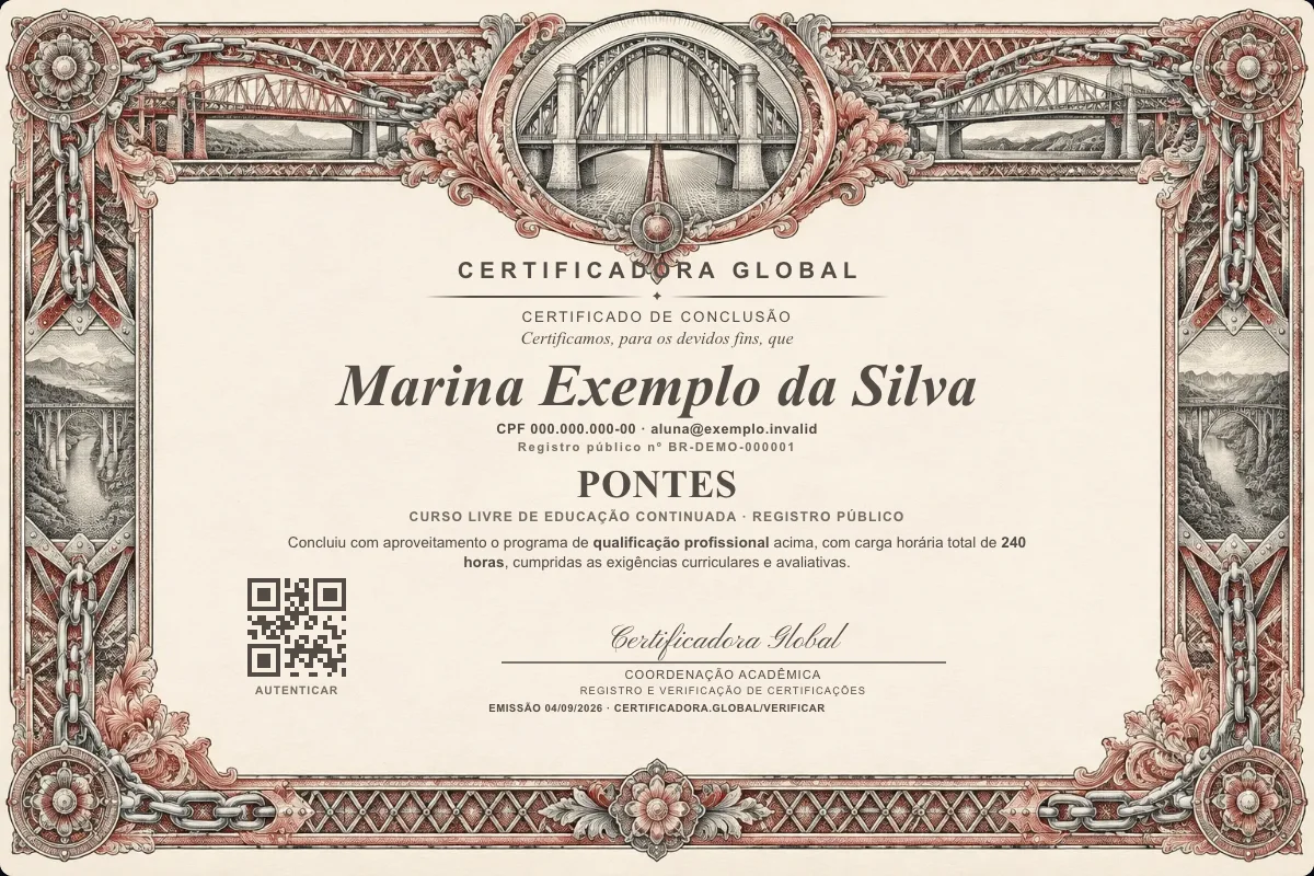 Capa do curso Pontes