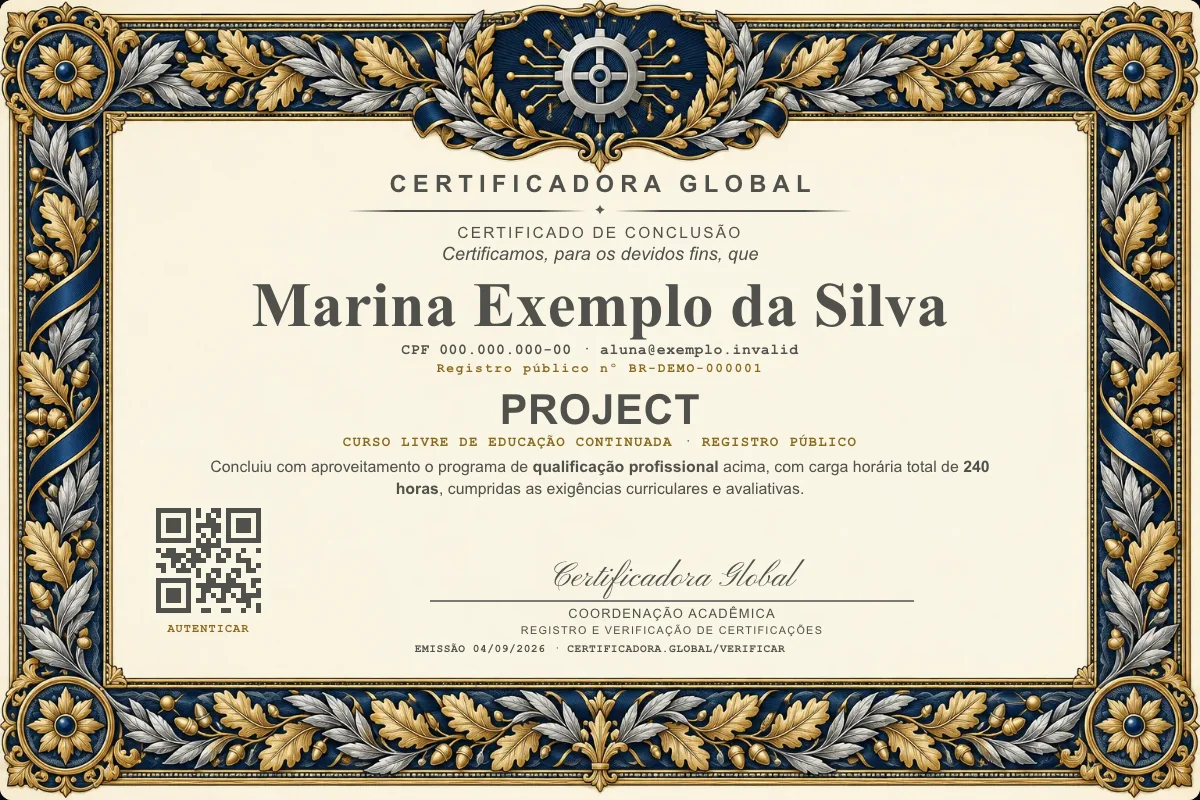Capa do curso Project