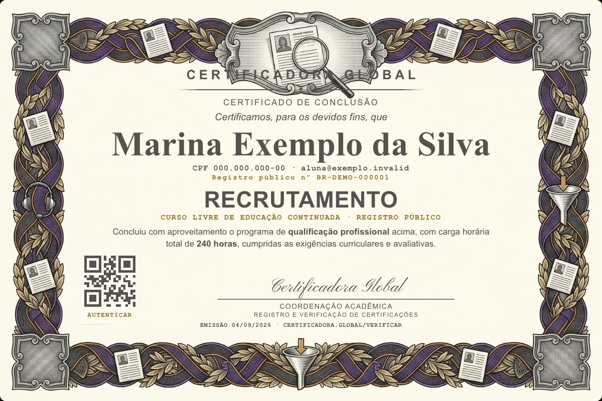 Capa do curso Recrutamento