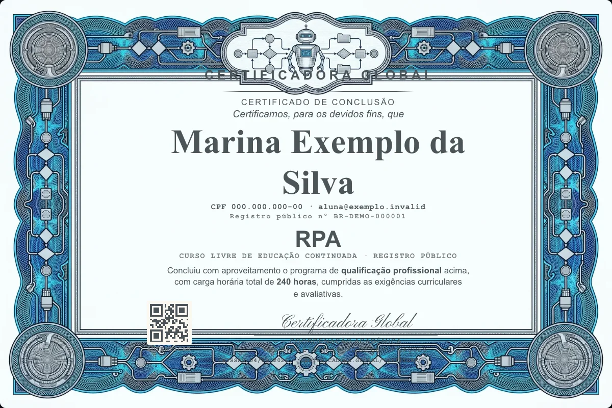 Capa do curso Rpa