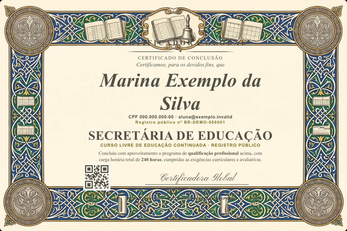 Capa do curso Secretária de Educação