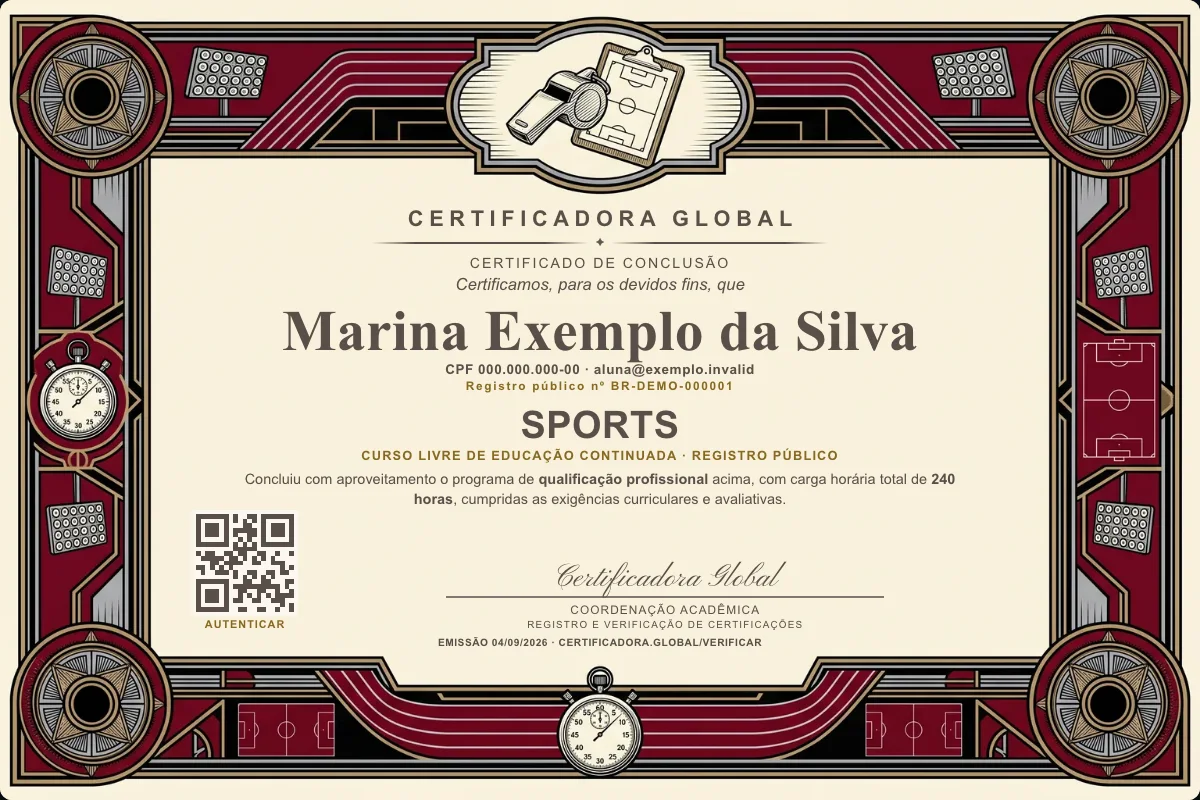 Capa do curso Sports