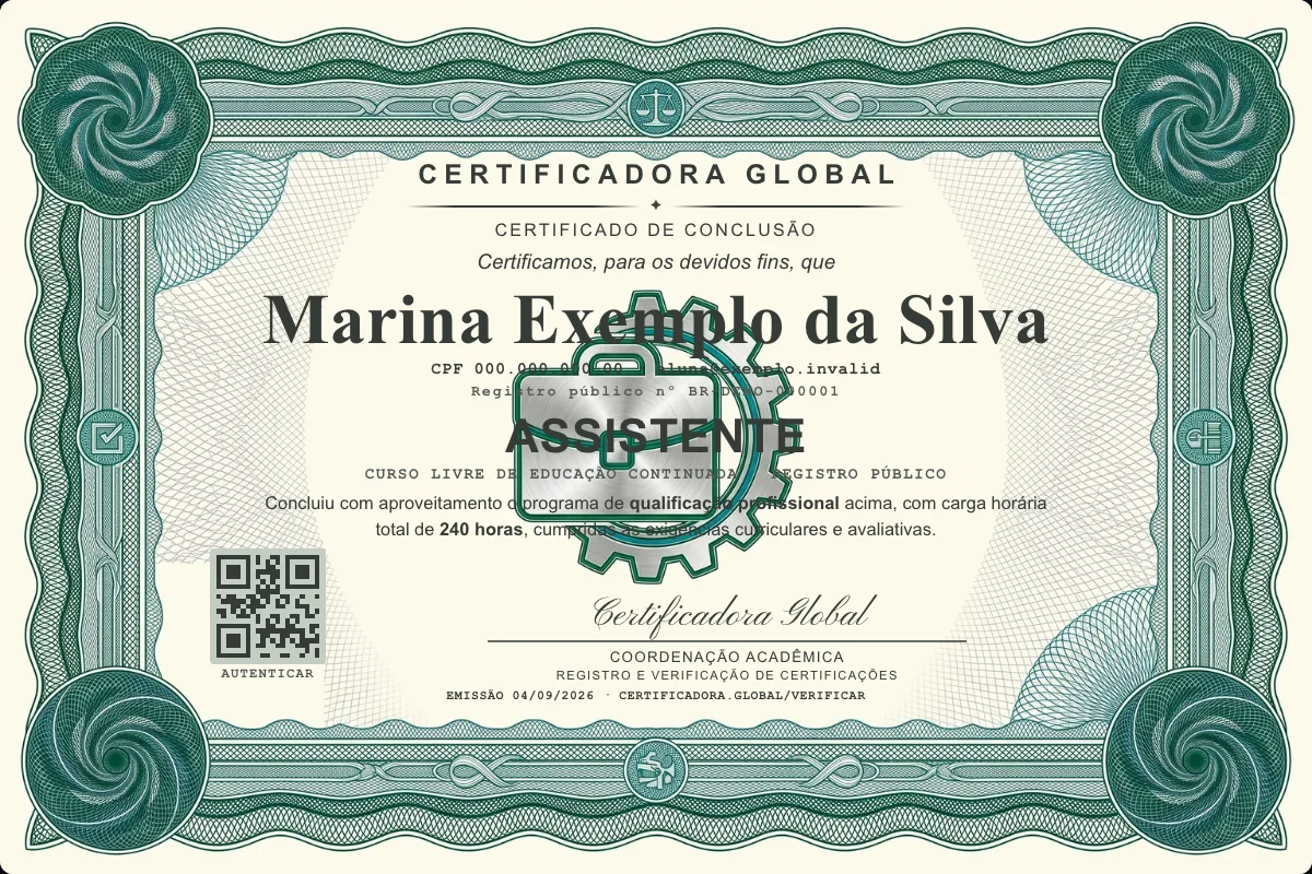 Capa do curso Assistente