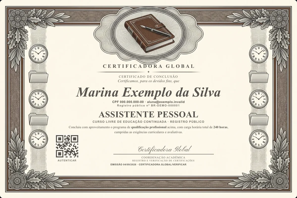 Capa do curso Assistente Pessoal