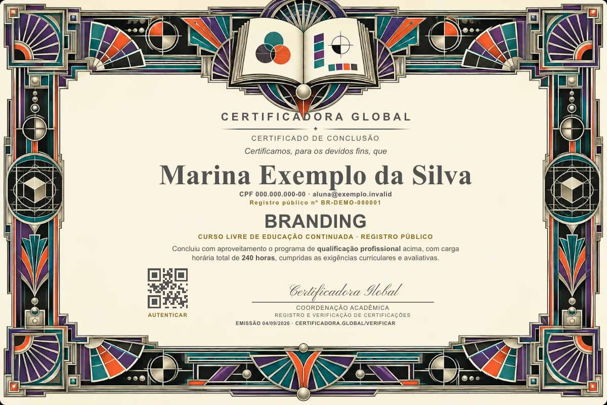 Capa do curso Branding