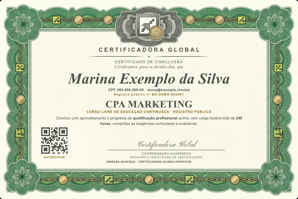 Capa do curso CPA Marketing