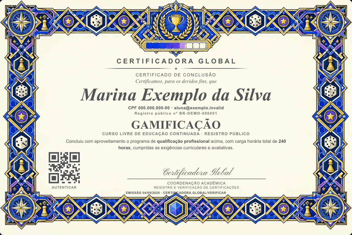 Capa do curso Gamificação