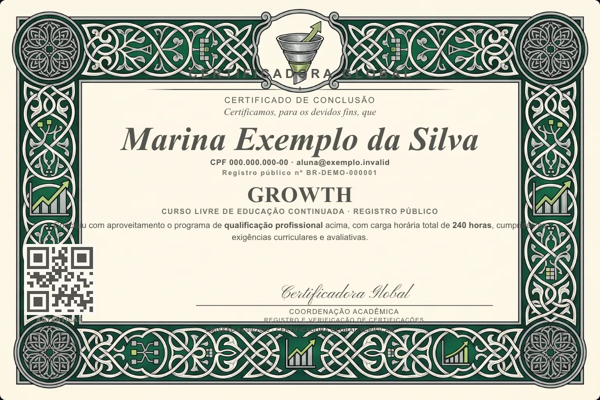 Capa do curso Growth