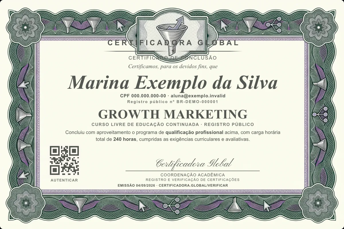 Capa do curso Growth Marketing