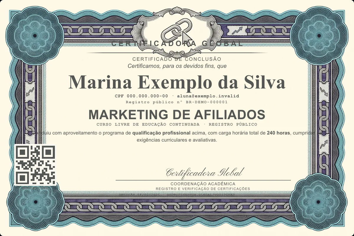 Capa do curso Marketing de Afiliados