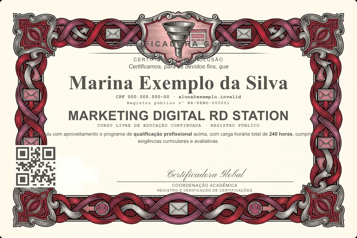Capa do curso Marketing Digital Rd Station