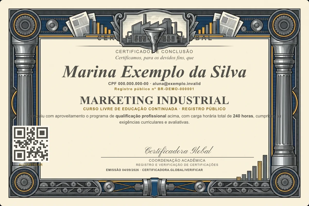 Capa do curso Marketing Industrial