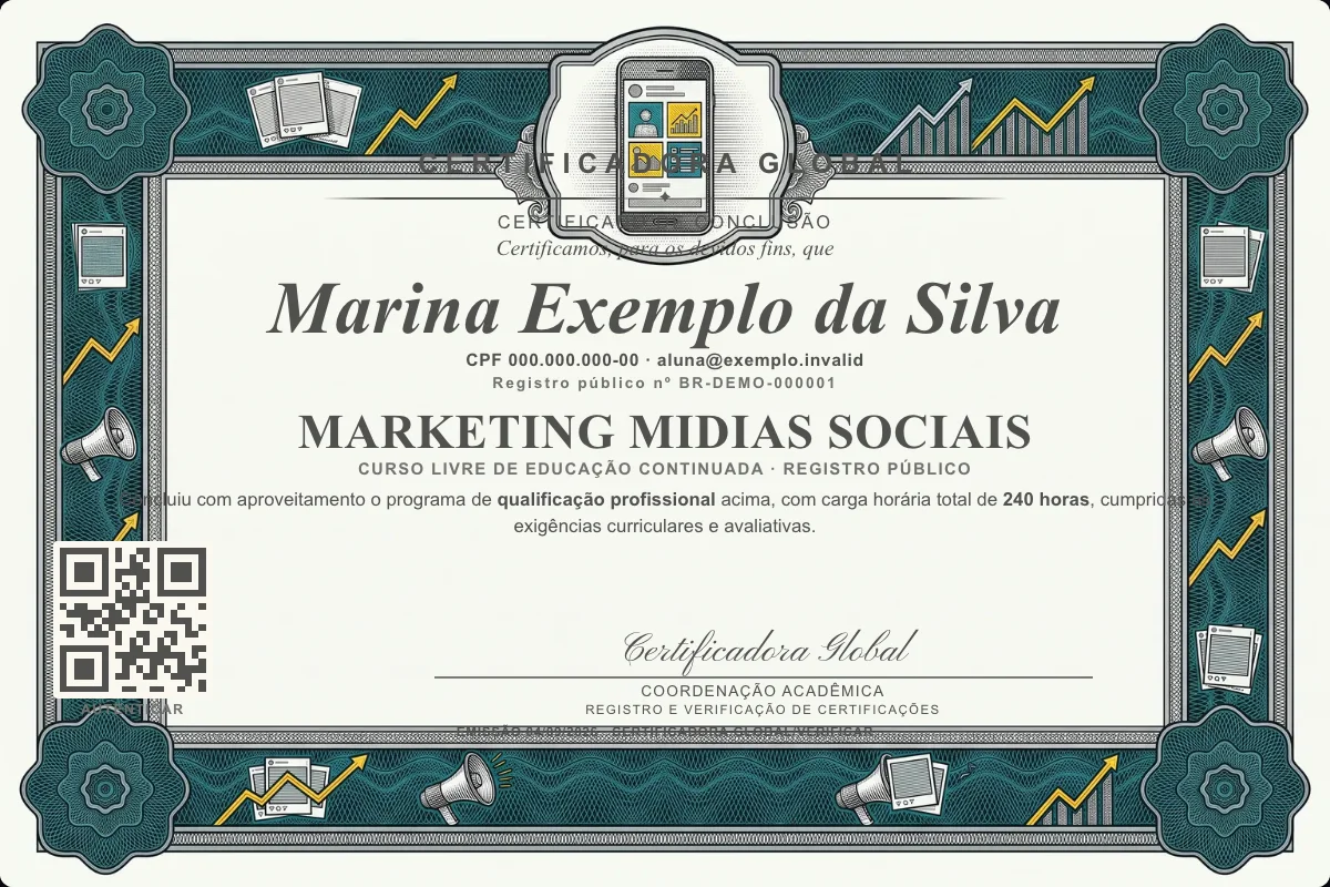 Capa do curso Marketing Midias Sociais