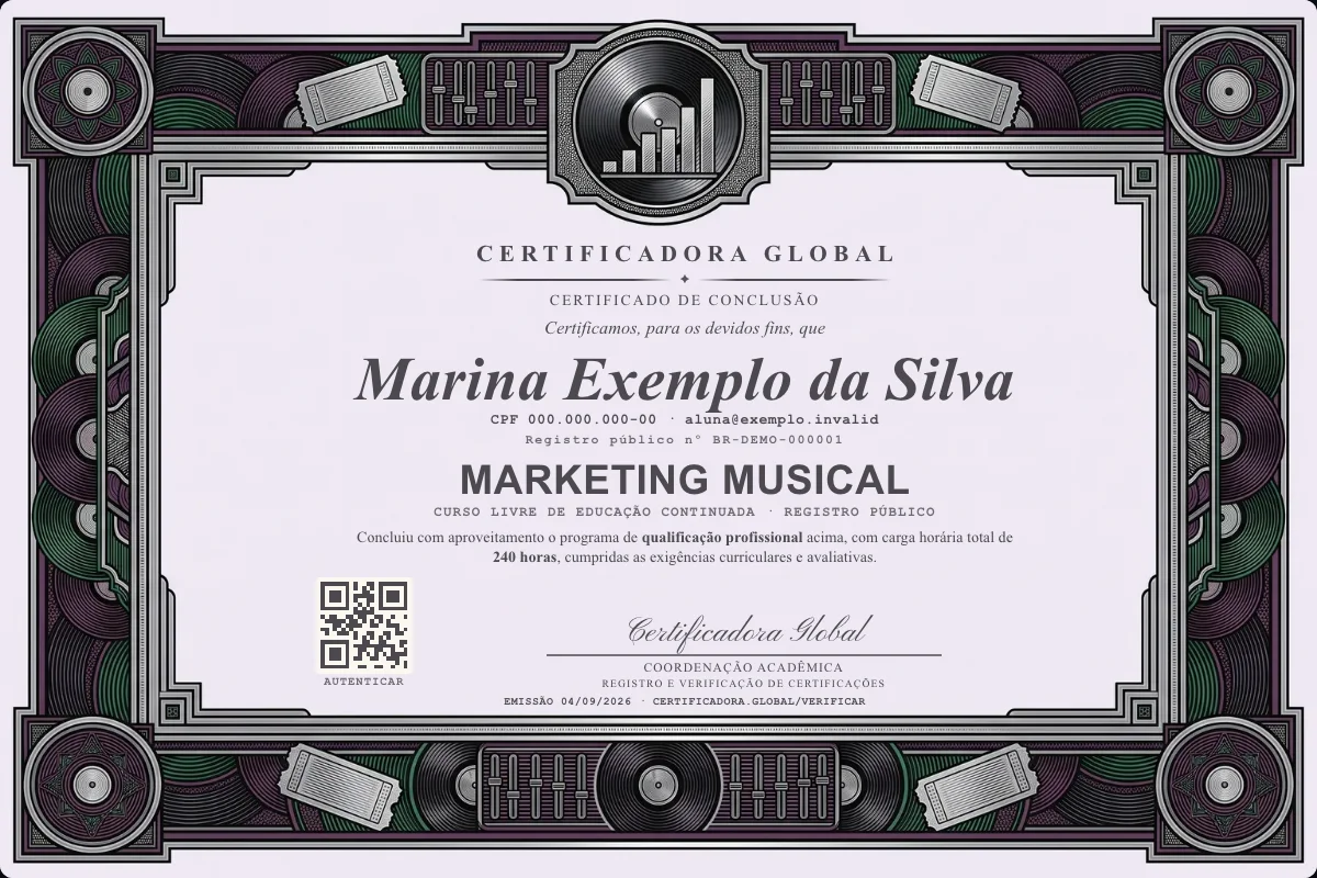 Capa do curso Marketing Musical