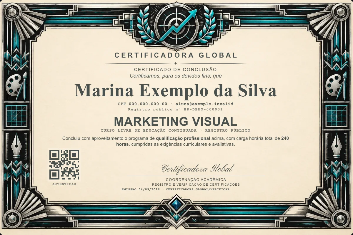 Capa do curso Marketing Visual