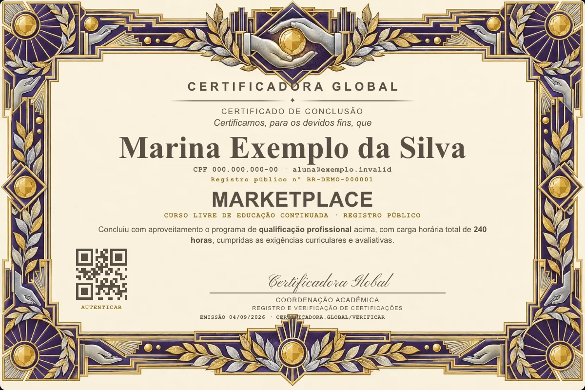 Capa do curso Marketplace