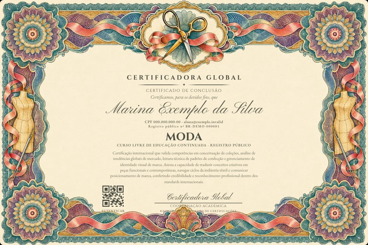 Capa do curso Moda