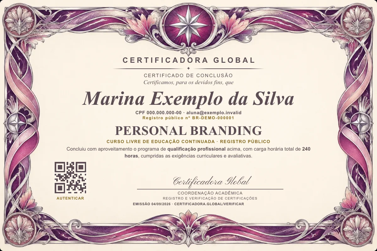 Capa do curso Personal Branding