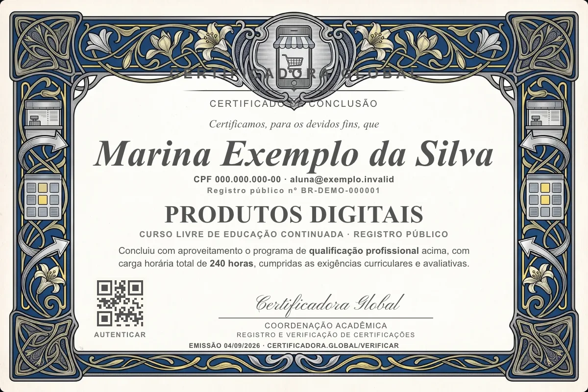 Capa do curso Produtos Digitais