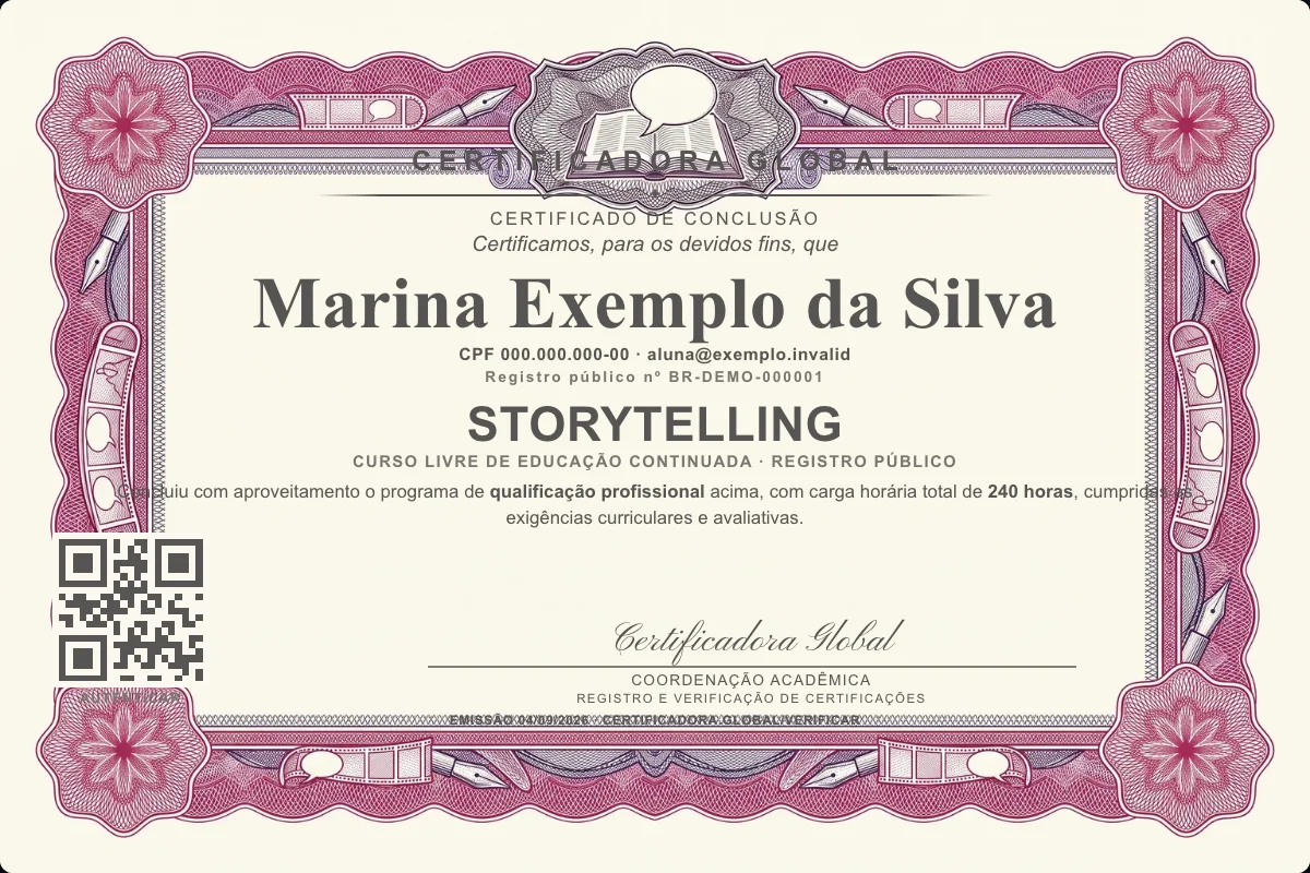 Capa do curso Storytelling
