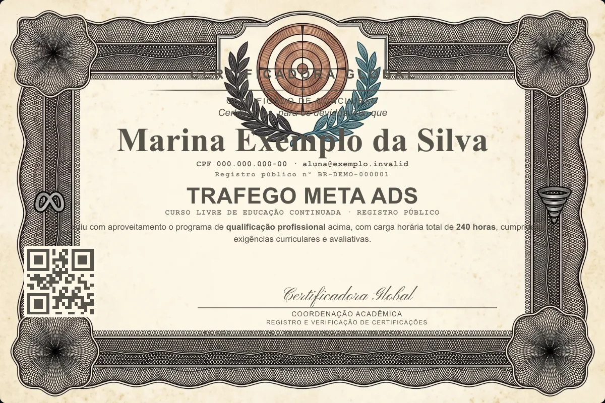 Capa do curso Trafego Meta Ads