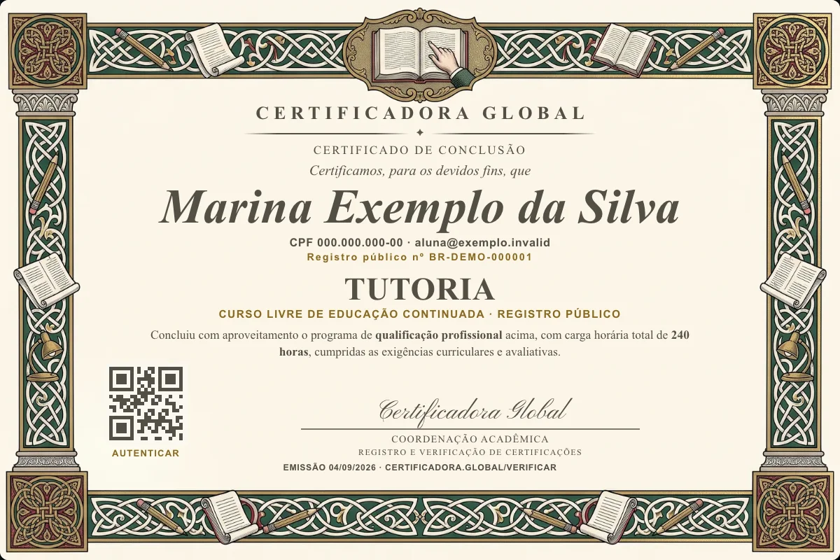 Capa do curso Tutoria