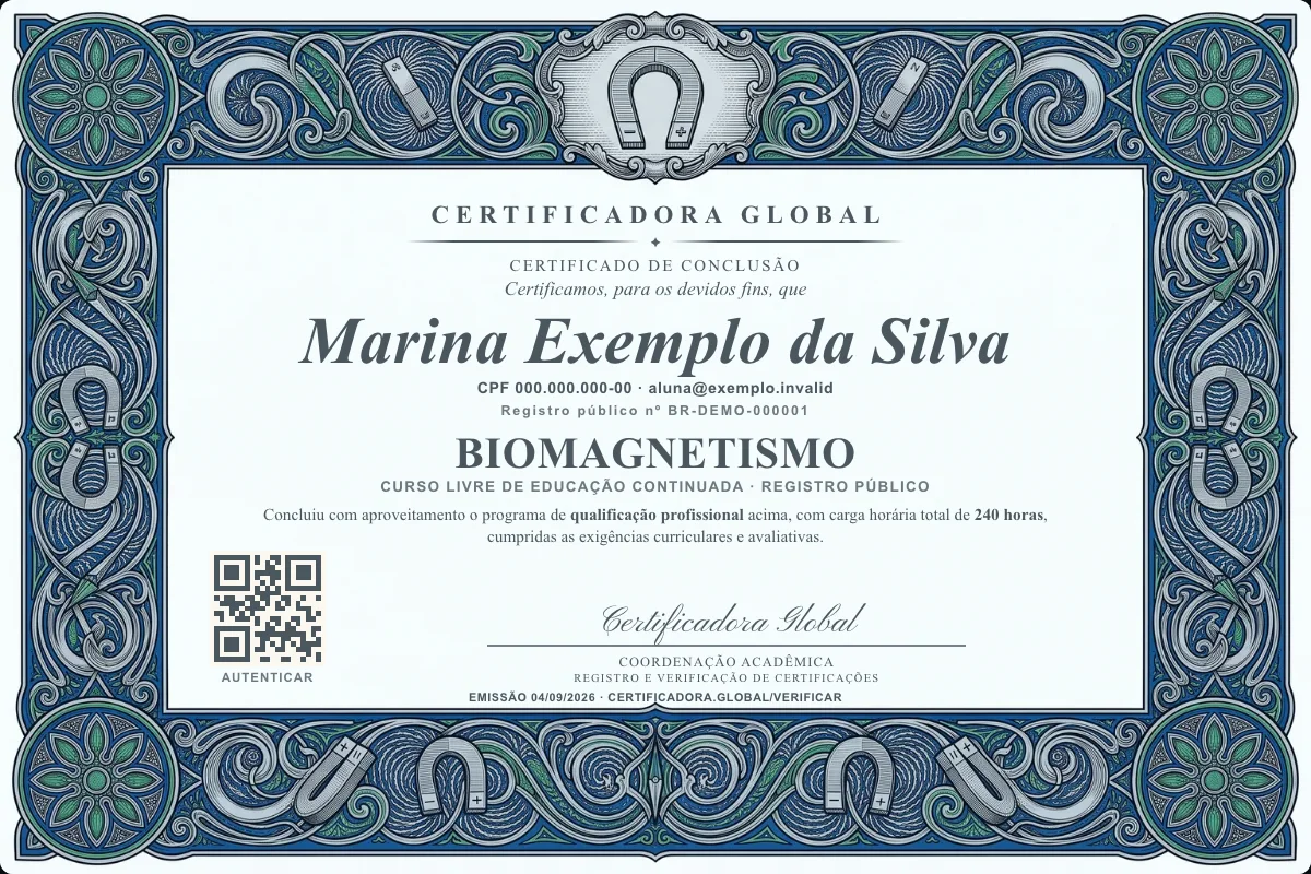Capa do curso Biomagnetismo