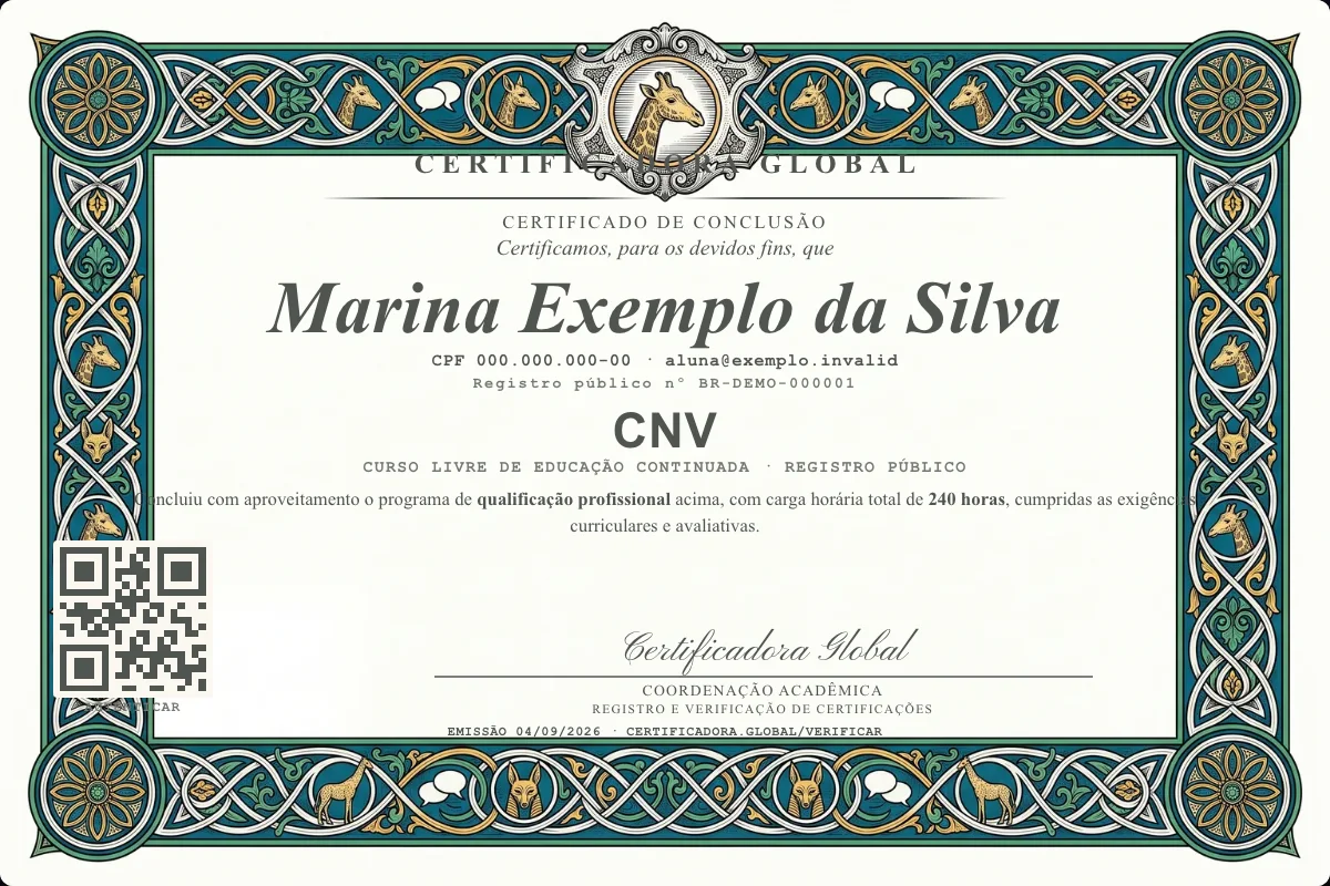 Capa do curso Cnv