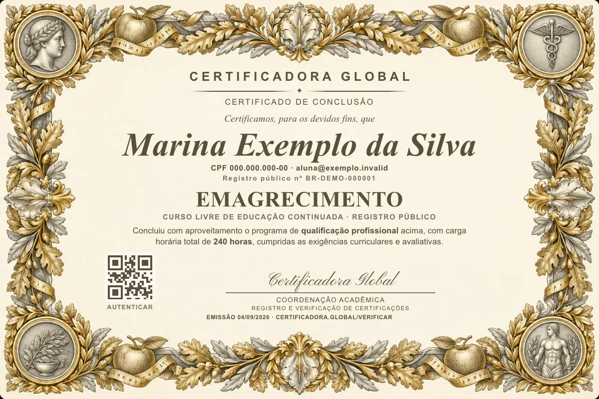 Capa do curso Emagrecimento