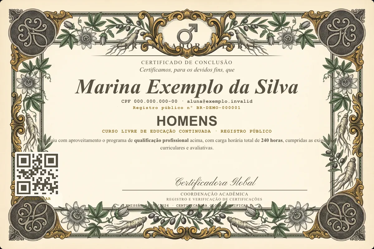 Capa do curso Homens