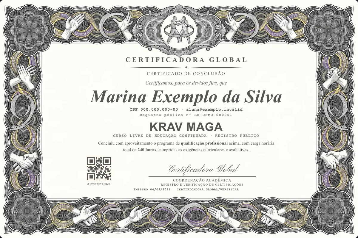Capa do curso Krav Maga