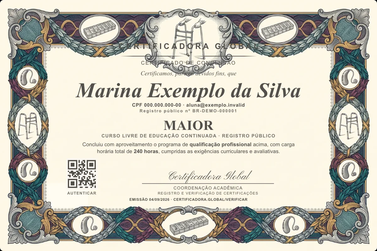 Capa do curso Maior