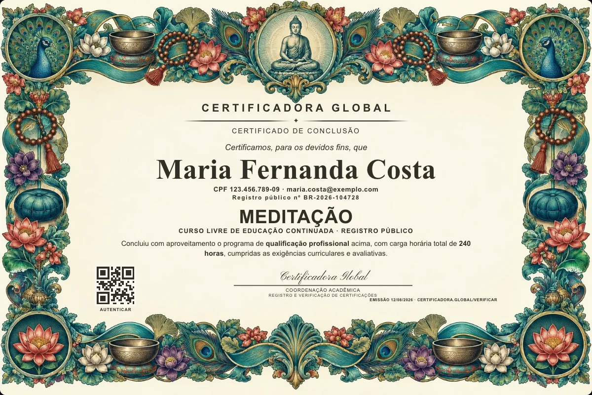 Capa do curso Meditação