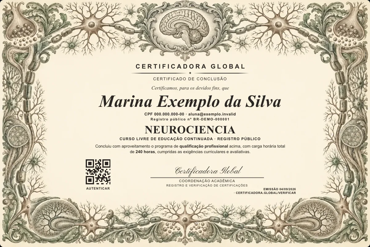 Capa do curso Neurociencia