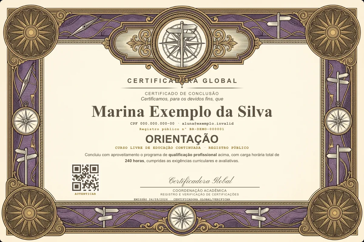 Capa do curso Orientação