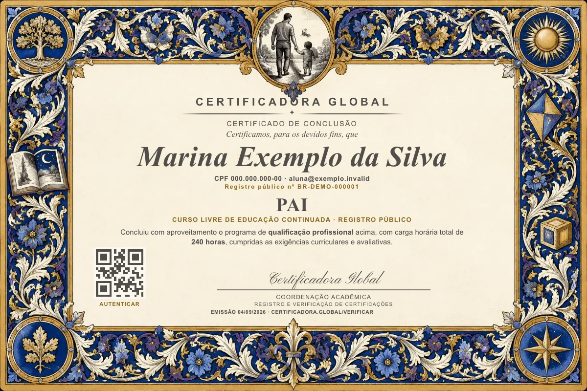 Capa do curso Pai