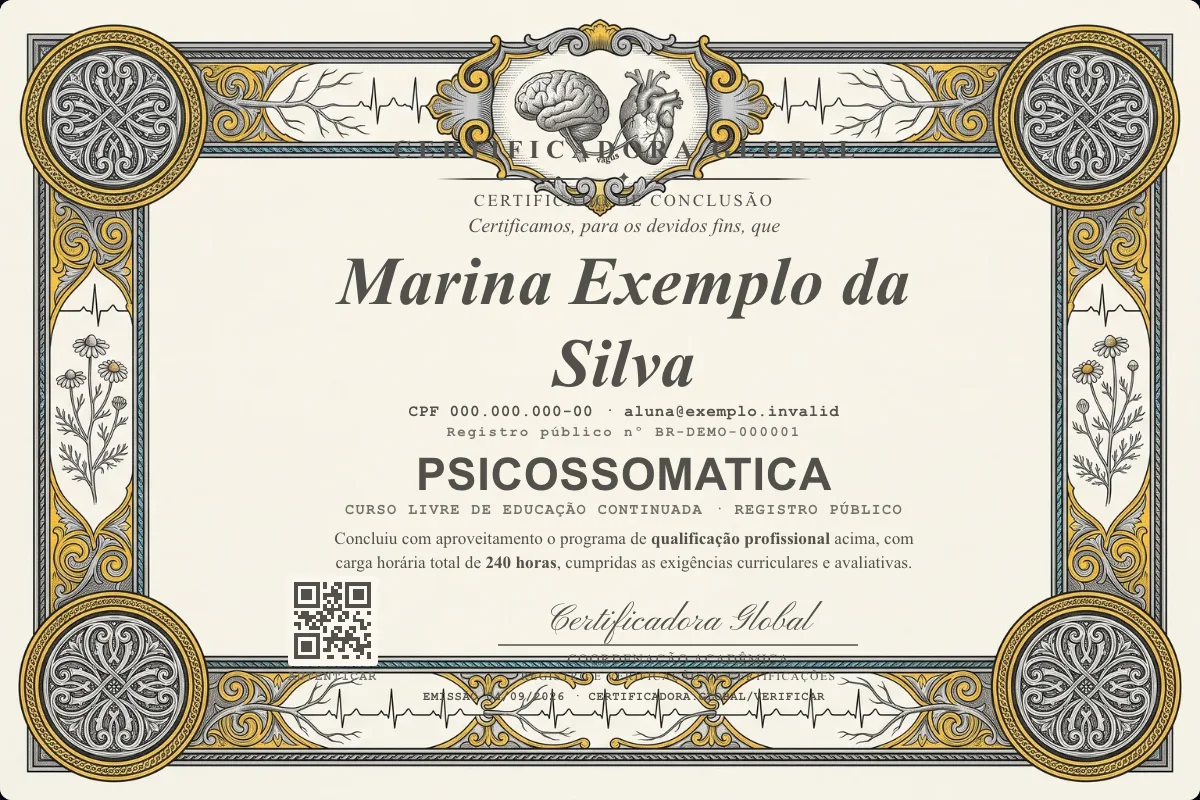 Capa do curso Psicossomatica