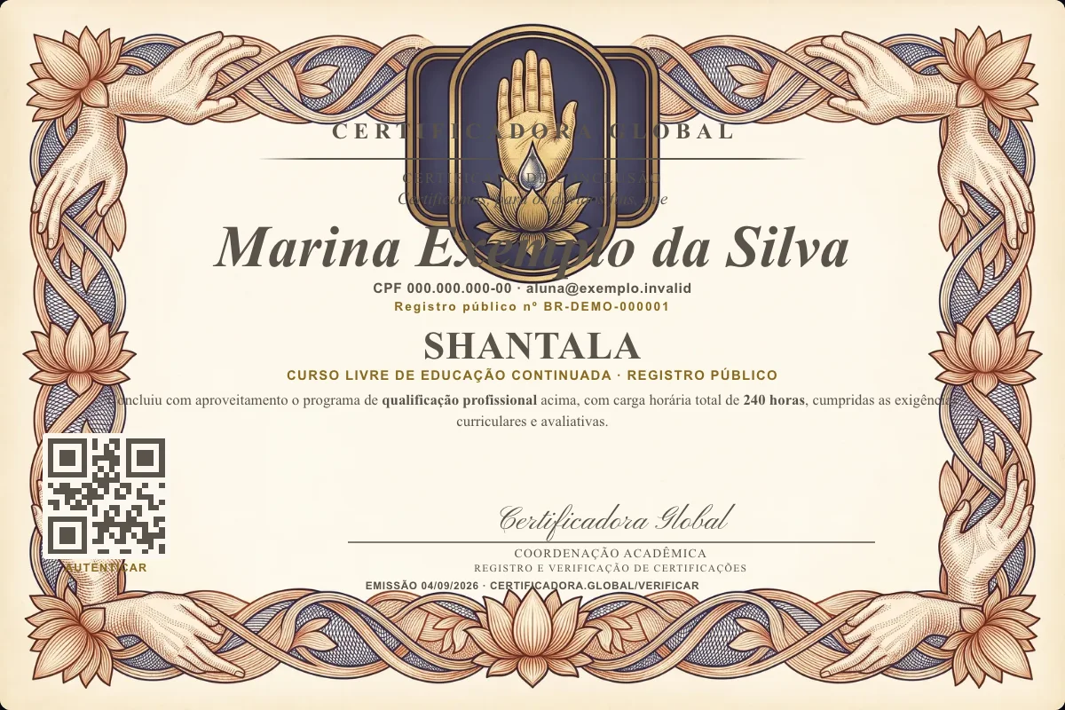 Capa do curso Shantala