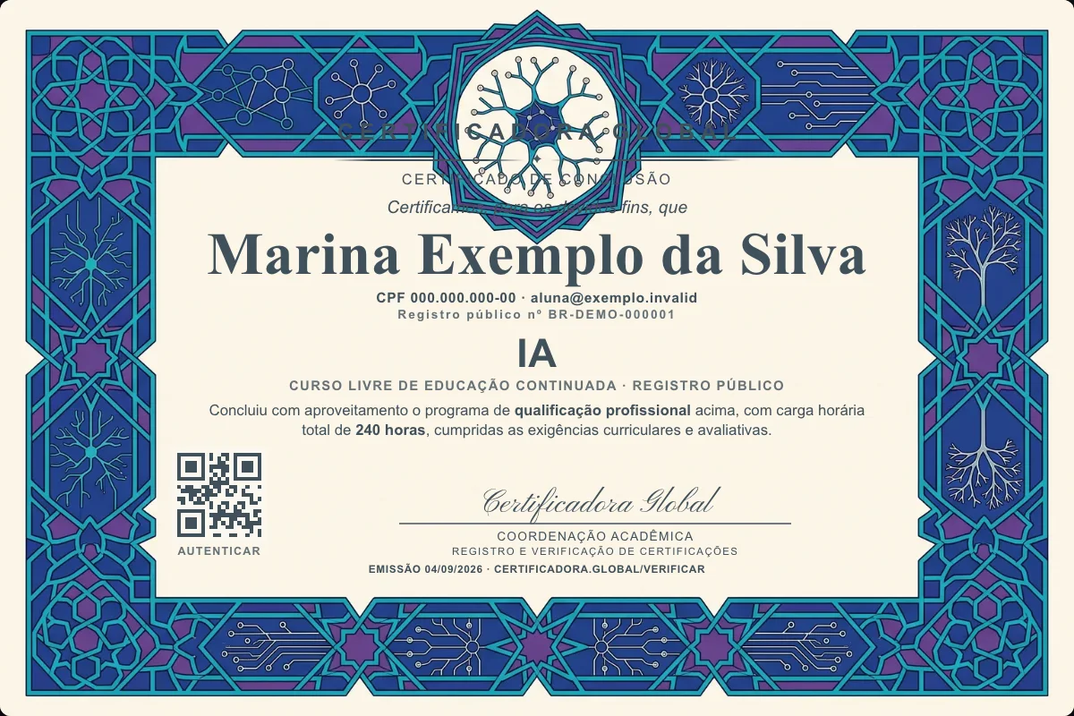 Capa do curso IA