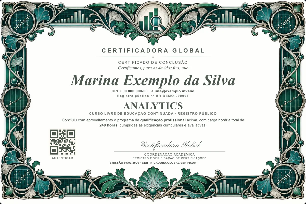 Capa do curso Analytics